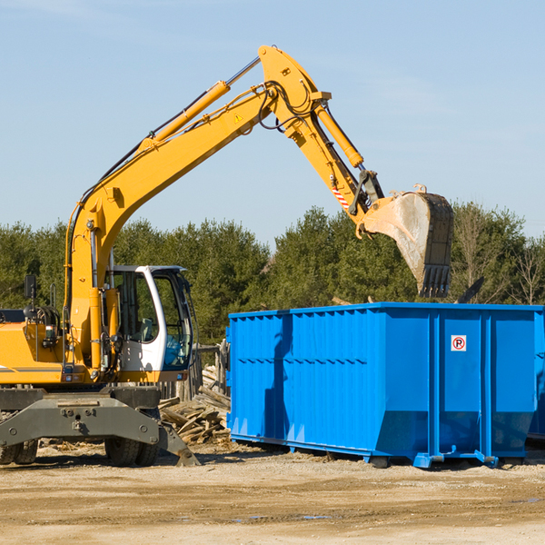 what size residential dumpster rentals are available in Denning